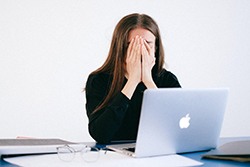 Woman unable to concentrate from sleep apnea.